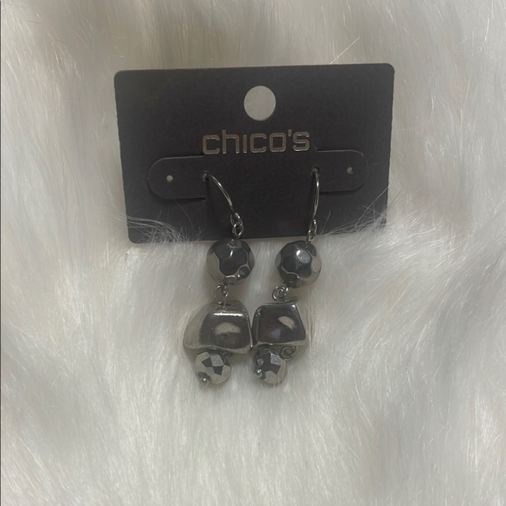 Chico's Silver Dangle Earrings